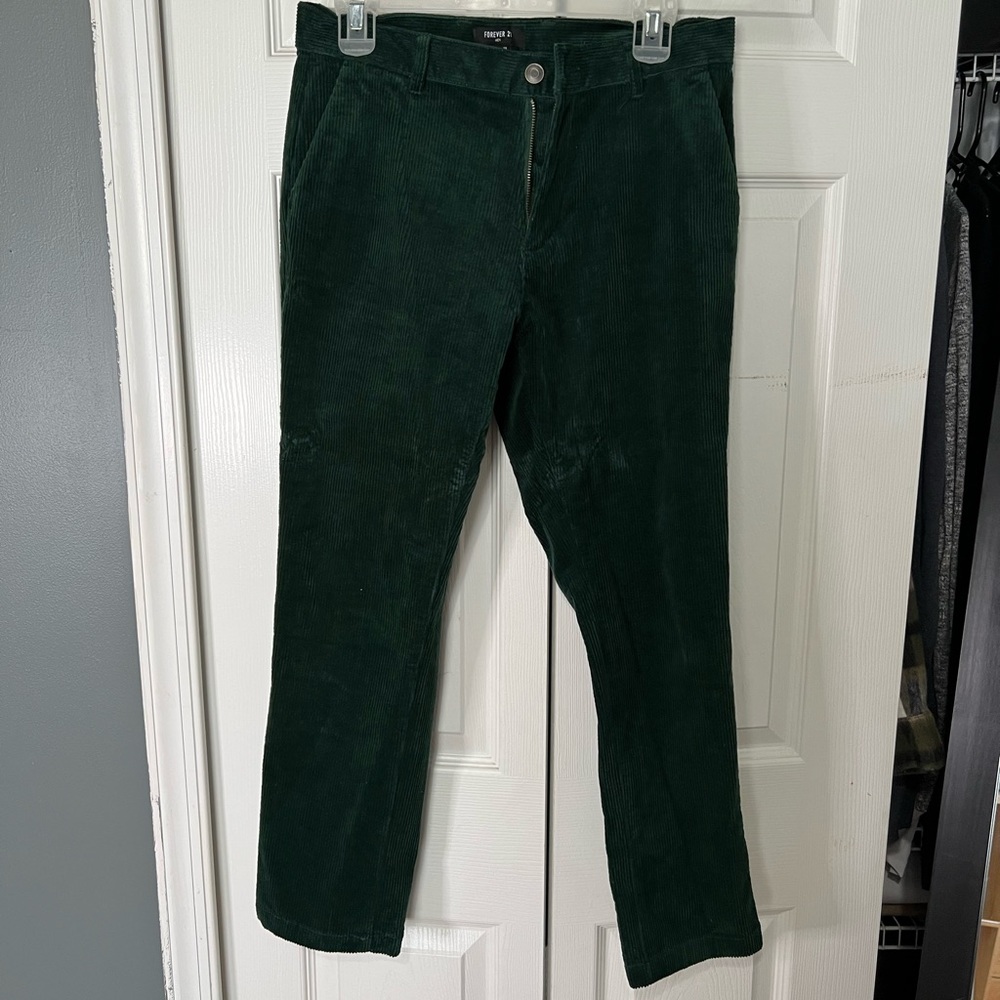 Forever 21 Cropped Corduroy Pants